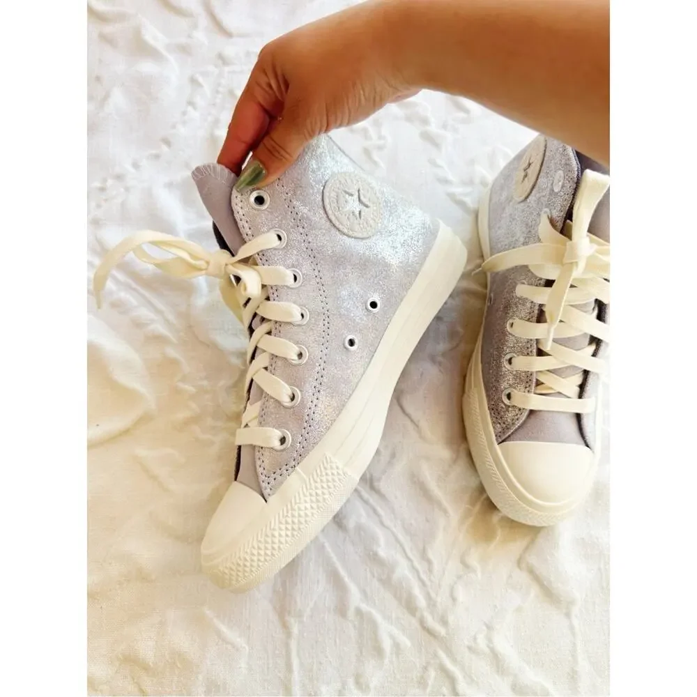 Converse Chuck 70 Suede Shimmer High Top Sneakers Size 6